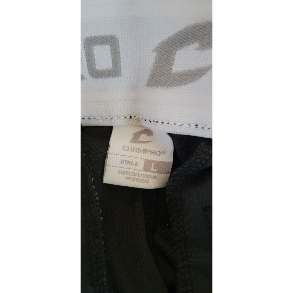 Champro Girls Softball Pants Size Large Black Elastic Cuff Athletic Baseball Pan - Picture 3 of 10